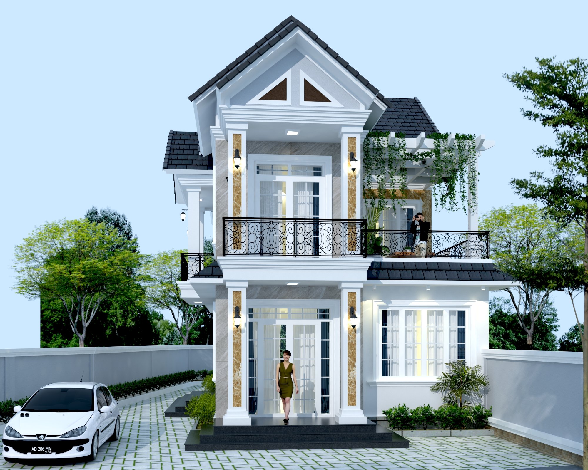 Nhà Mái Thái hiện đại - Chánh Mỹ, TDM